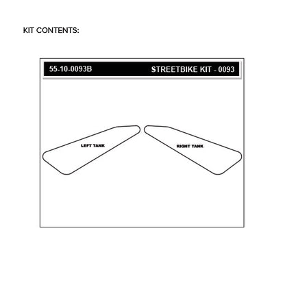Stomgrip Traktionspad Streetbikes Schwarz BMW F 650 GS Bj. 00-07