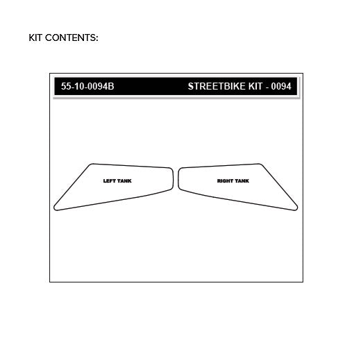Stomgrip Traktionspad Streetbikes Schwarz BMW F 800 R Bj. 09-18