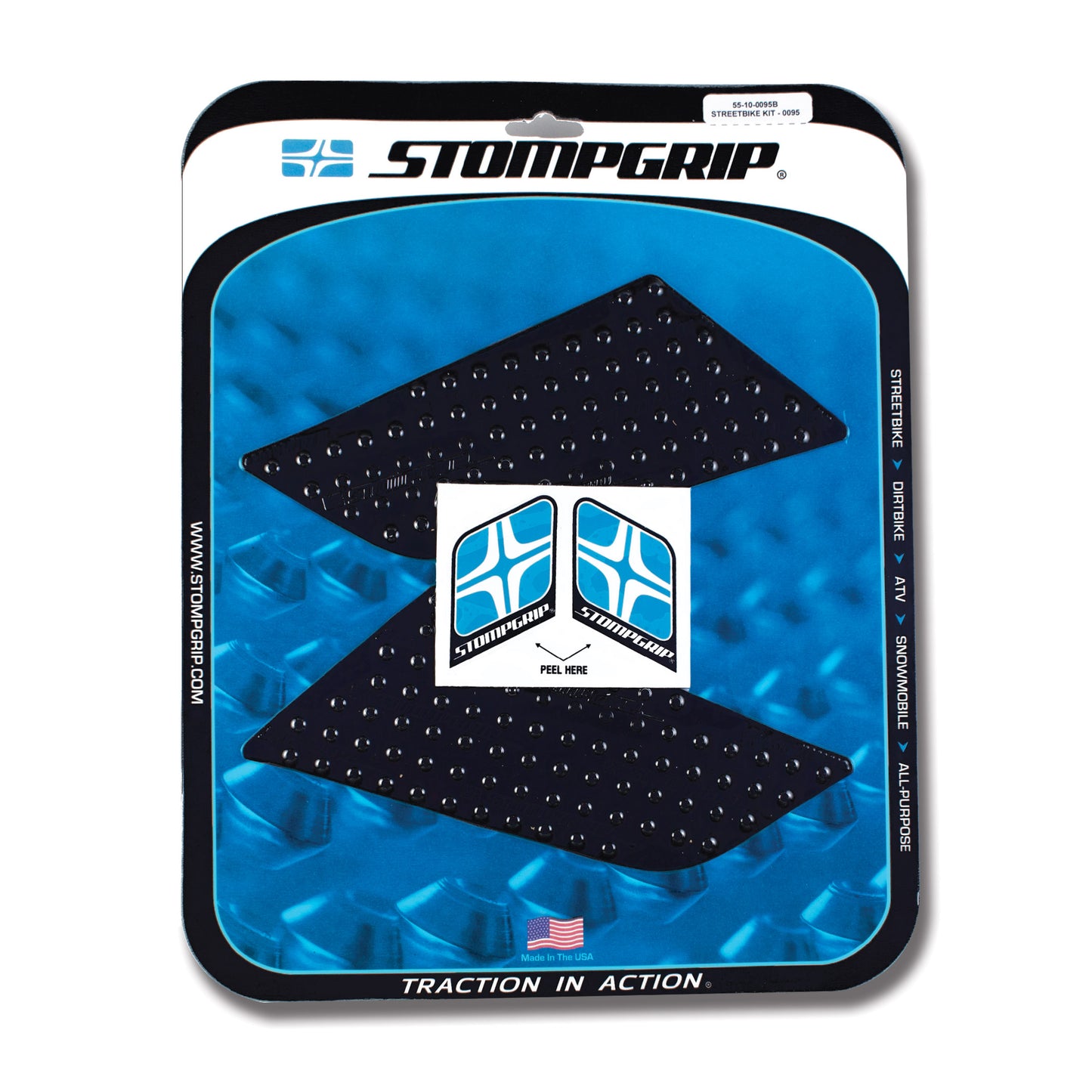 Stomgrip Traktionspad Streetbikes Schwarz Suzuki SFV650 Gladius Bj. 09-15