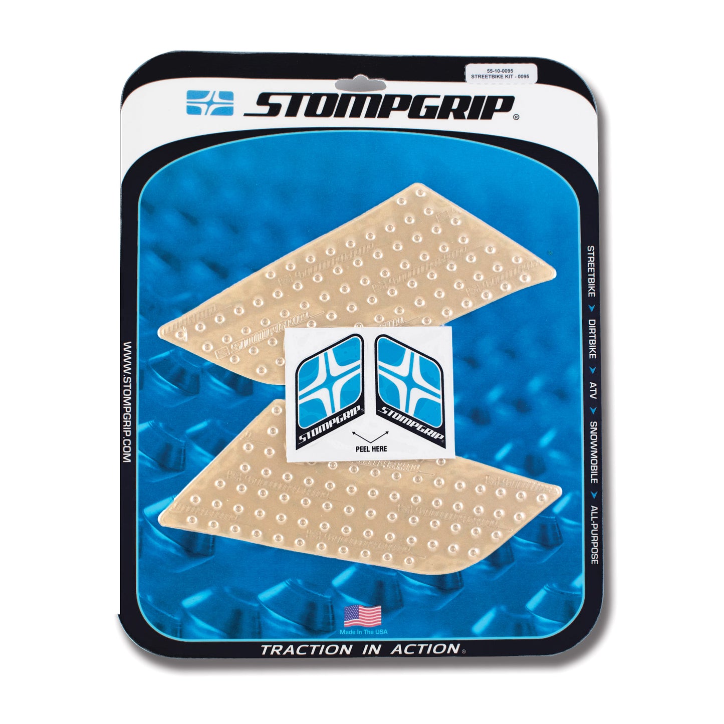 Stomgrip Traktionspad Streetbikes Klar Suzuki SFV650 Gladius Bj. 09-15