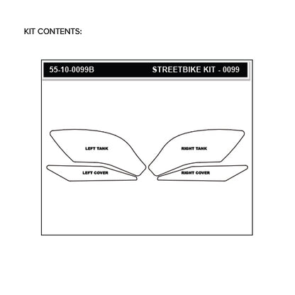 Stomgrip Traktionspad Streetbikes Schwarz Yamaha YZF-R1 Bj. 15-22