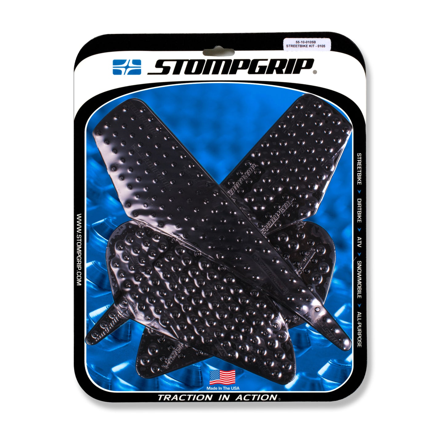 Stomgrip Traktionspad Streetbikes Schwarz Kawasaki Versys 1000 / ABS Bj. 15-18