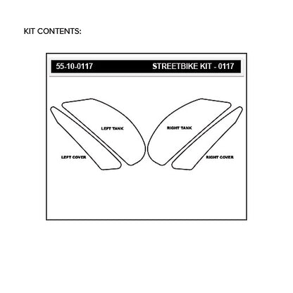 Stomgrip Traktionspad Streetbikes Hybrid Kawasaki Z800 Bj. 13-16