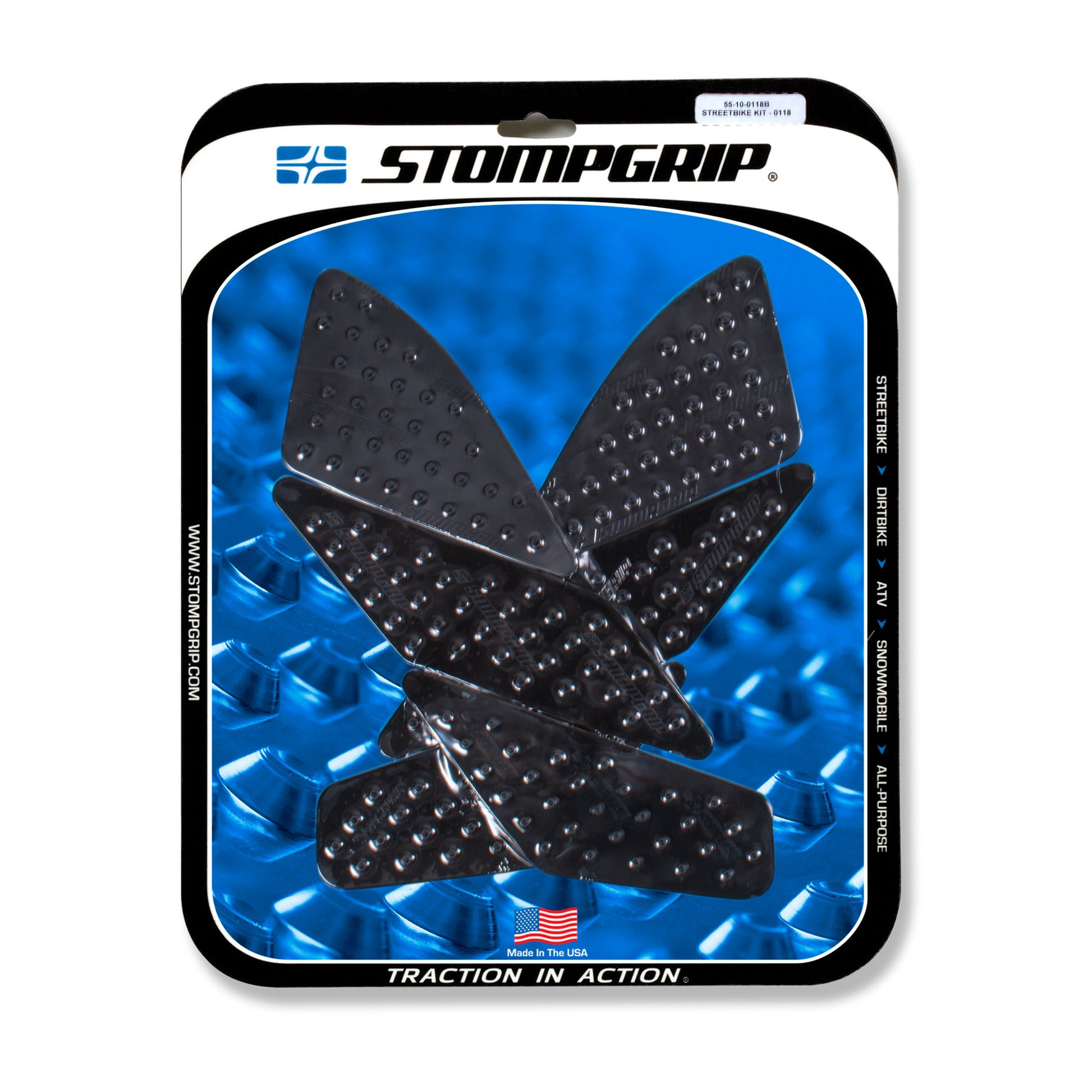 Stomgrip Traktionspad Streetbikes Schwarz Moto Guzzi Griso 1200 8V Bj. 13-17