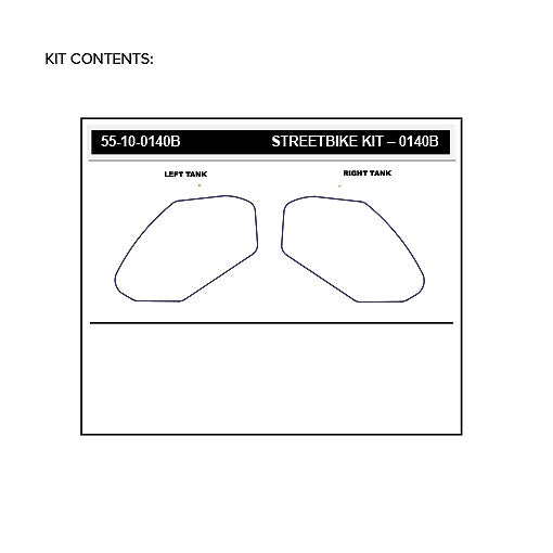 Stomgrip Traktionspad Streetbikes Schwarz Kawasaki Ninja 650 Bj. 17-22