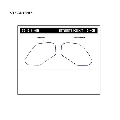 Stomgrip Traktionspad Streetbikes Schwarz Kawasaki Z650 Bj. 17-22