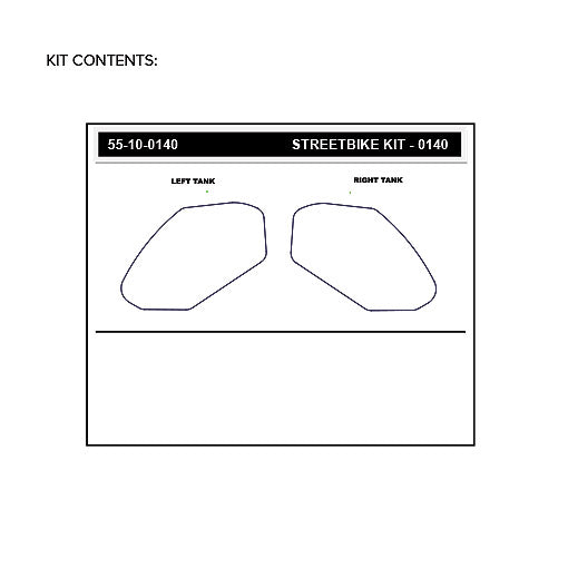 Stomgrip Traktionspad Streetbikes Klar Kawasaki Z400 Bj. 19-22