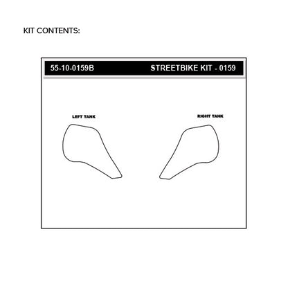 Stomgrip Traktionspad Streetbikes Schwarz Honda CRF1000 L Africa Twin Adventure Sport Bj. 18-22