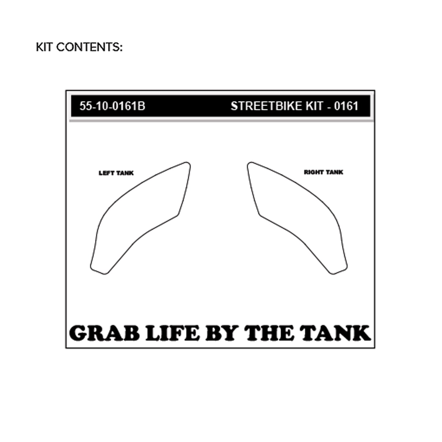 Stomgrip Traktionspad Streetbikes Schwarz Honda CB300 R Bj. 19-22