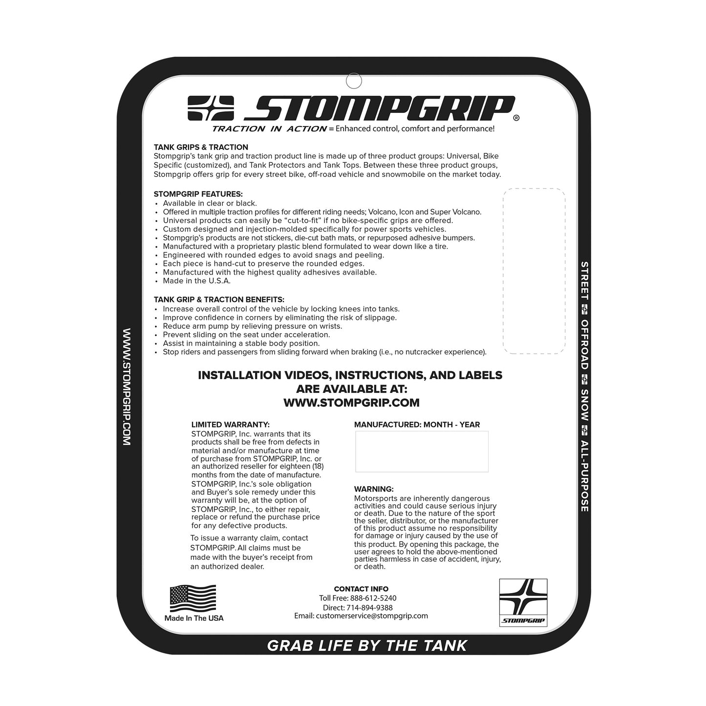 Stomgrip Traktionspad Streetbikes Klar Kawasaki Z1000 SX / SE Bj. 20-22