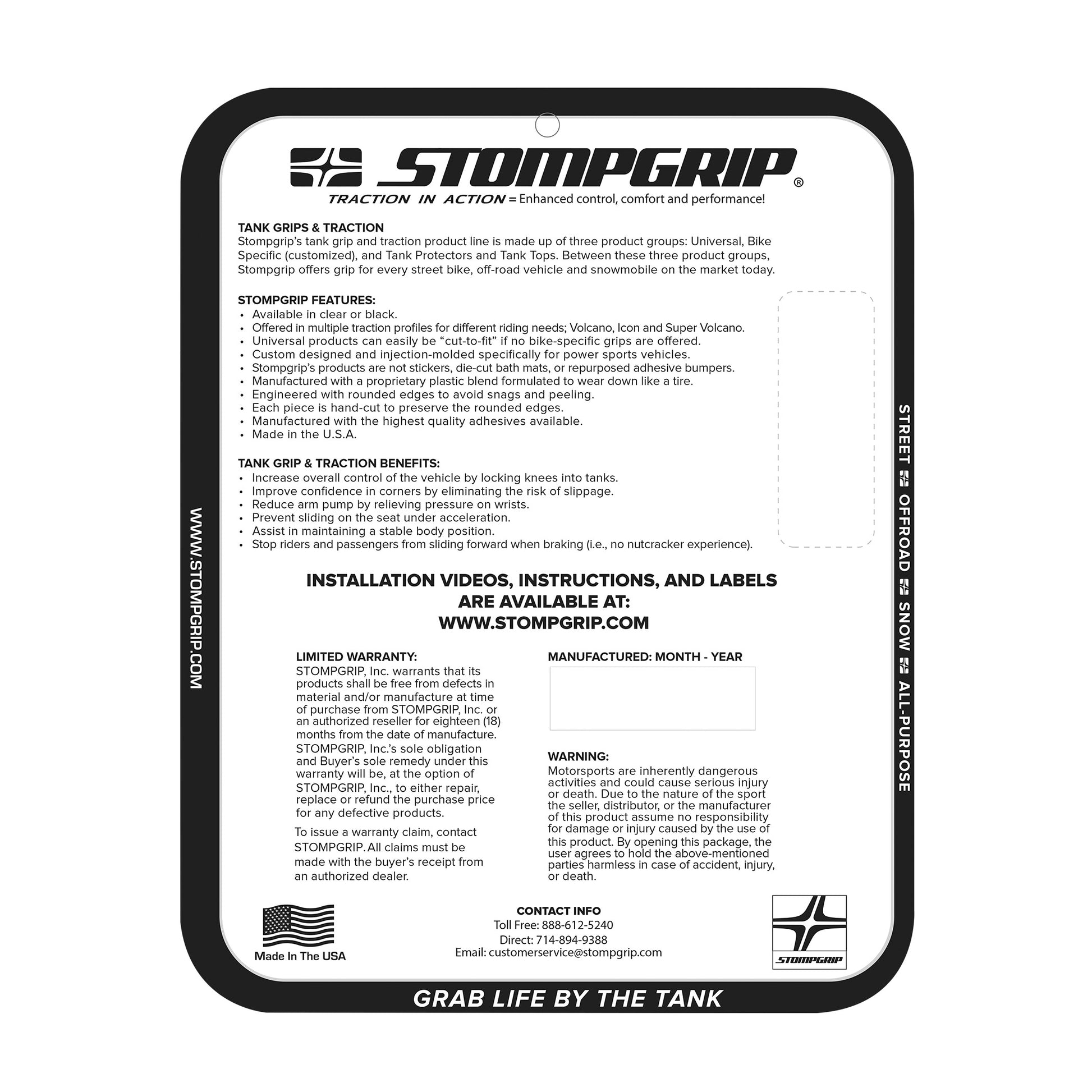 Stomgrip Traktionspad Streetbikes Klar Kawasaki Z1000 SX / SE Bj. 20-22