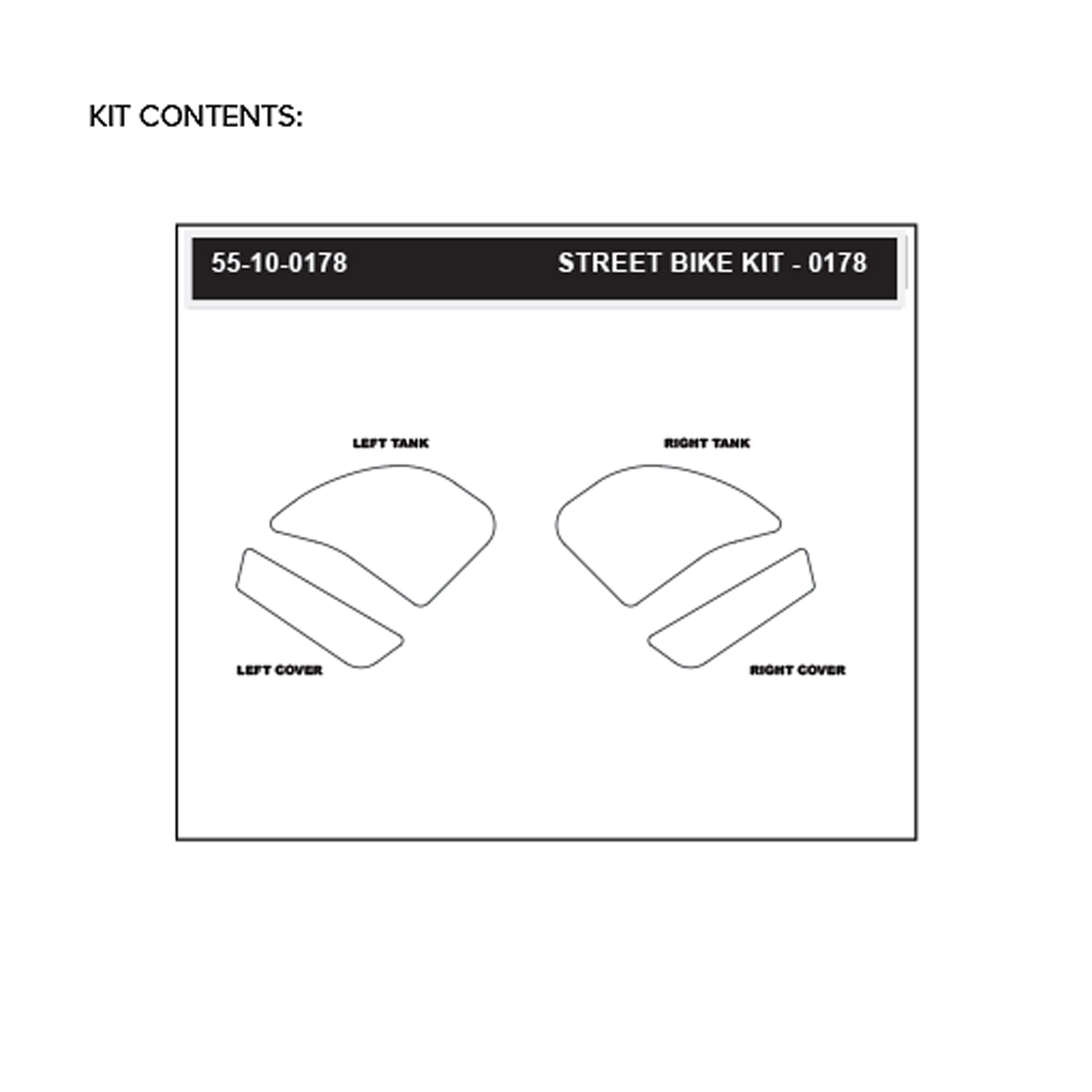 Stomgrip Traktionspad Streetbikes Klar Kawasaki Z1000 SX / SE Bj. 20-22