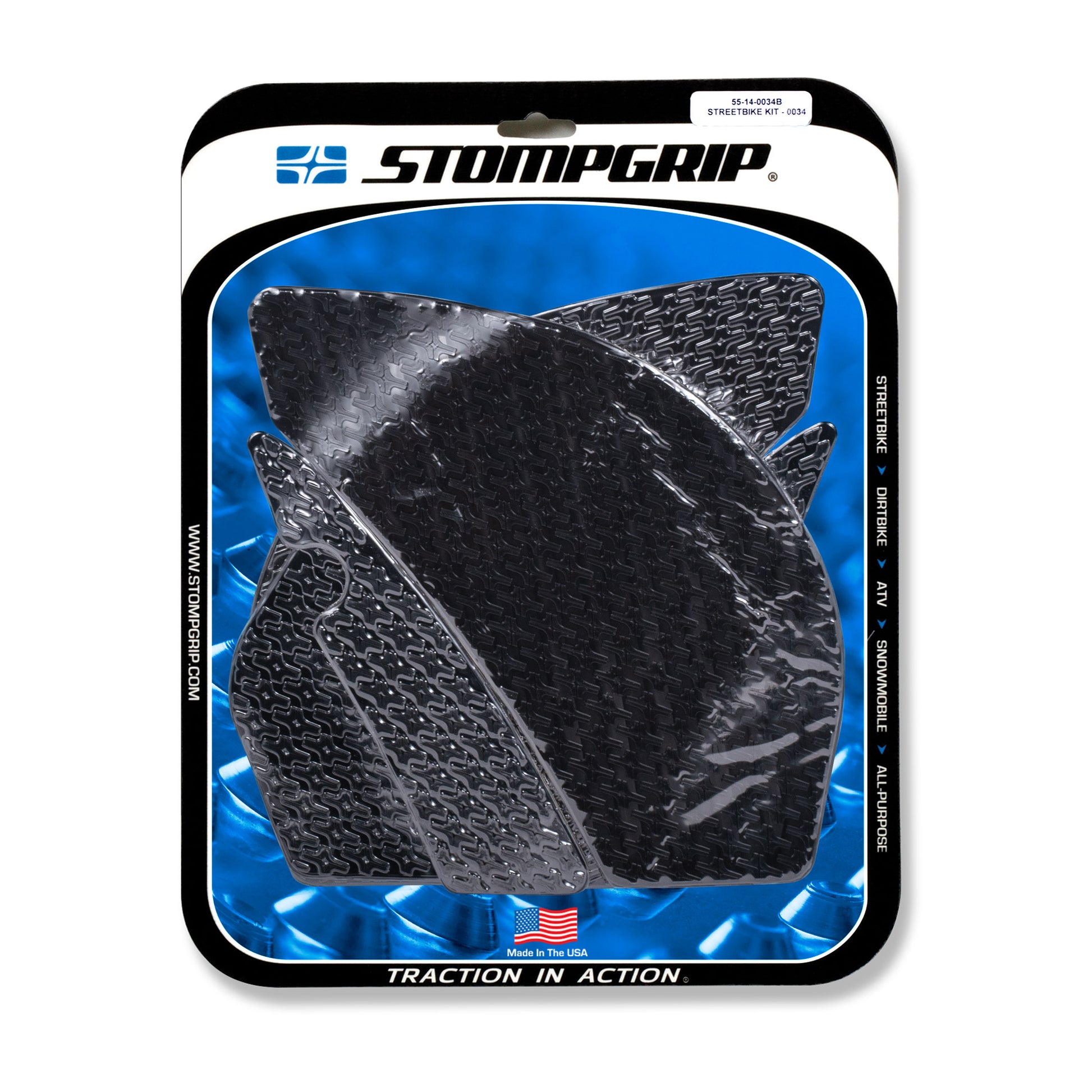Stomgrip Traktionspad Streetbikes Schwarz Kawasaki Ninja ZX-10R Bj. 08-10