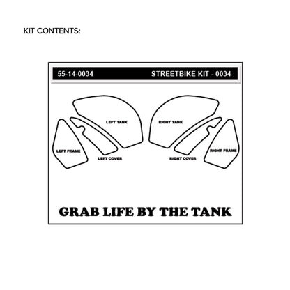 Stomgrip Traktionspad Streetbikes Hybrid Kawasaki Ninja ZX-10R Bj. 08-10
