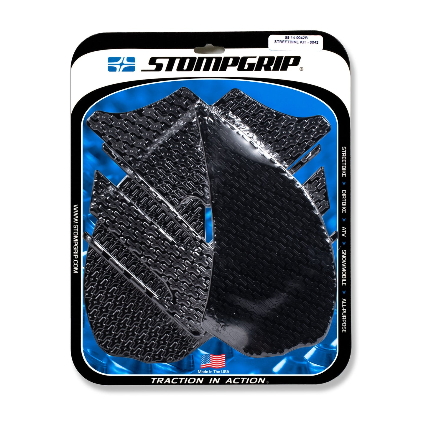 Stomgrip Traktionspad Streetbikes Schwarz Kawasaki ZZR 1400 Bj. 12-20