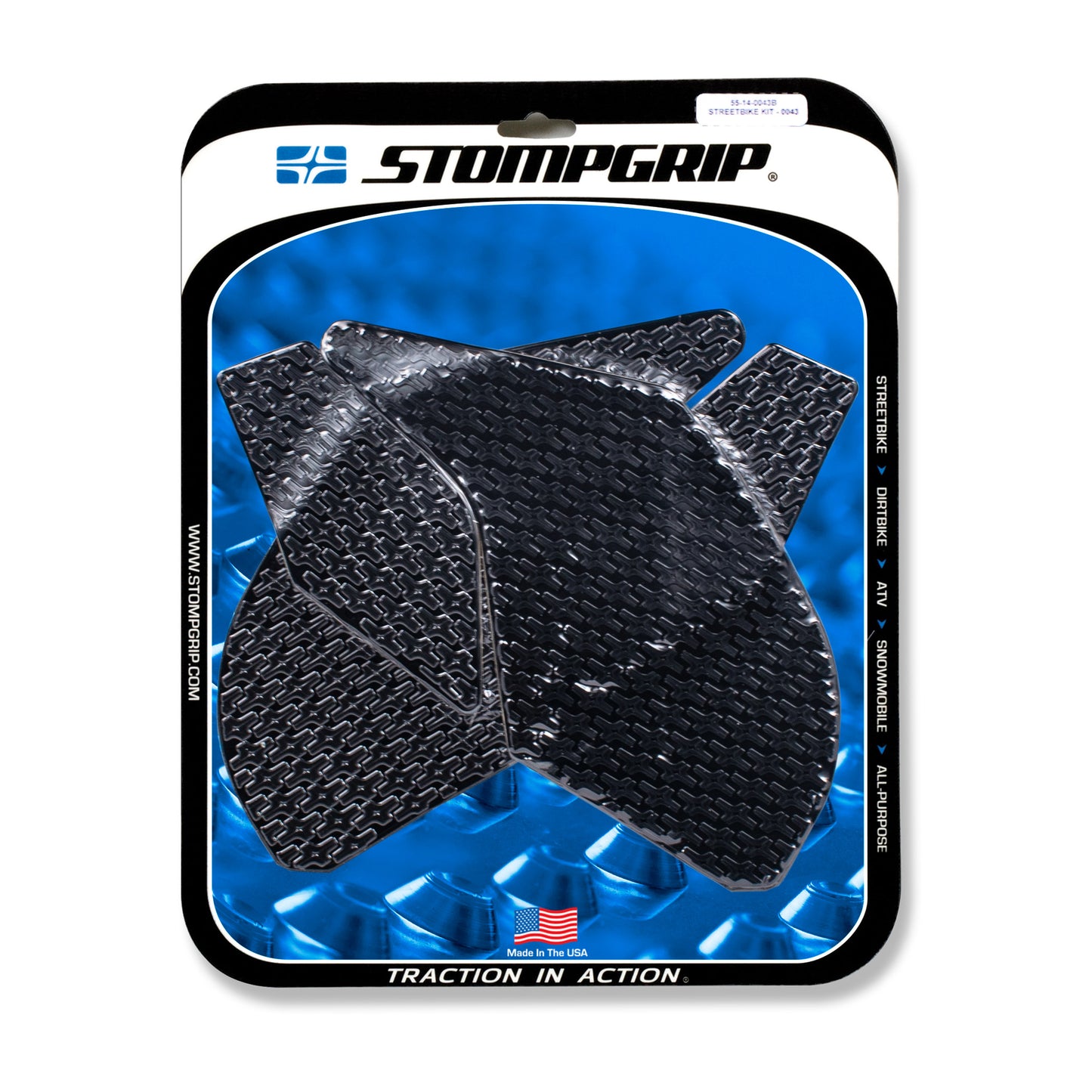 Stomgrip Traktionspad Streetbikes Schwarz Kawasaki Z300 Bj. 15-16