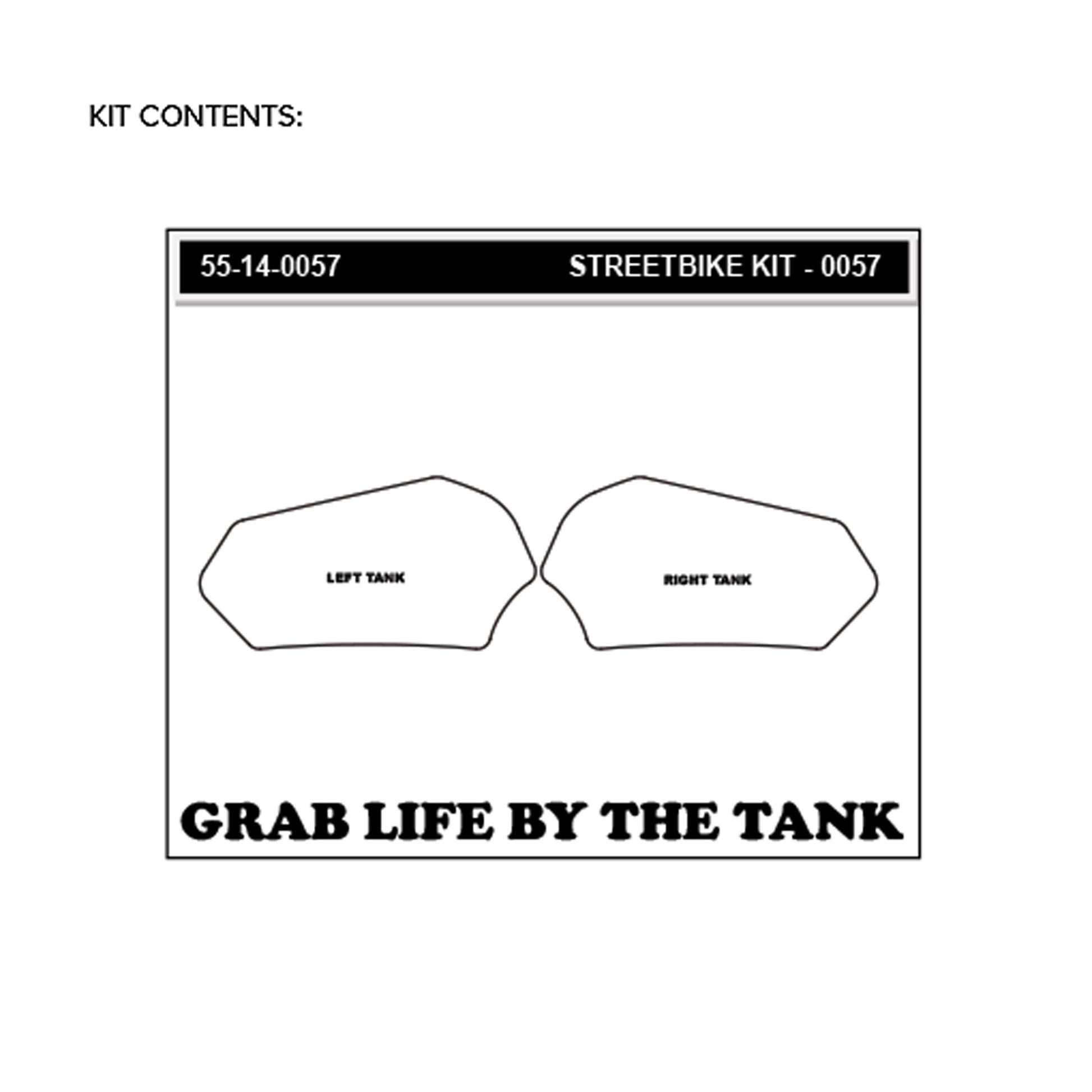 Stomgrip Traktionspad Streetbikes Klar Suzuki GSX-R 600 Bj. 11-22