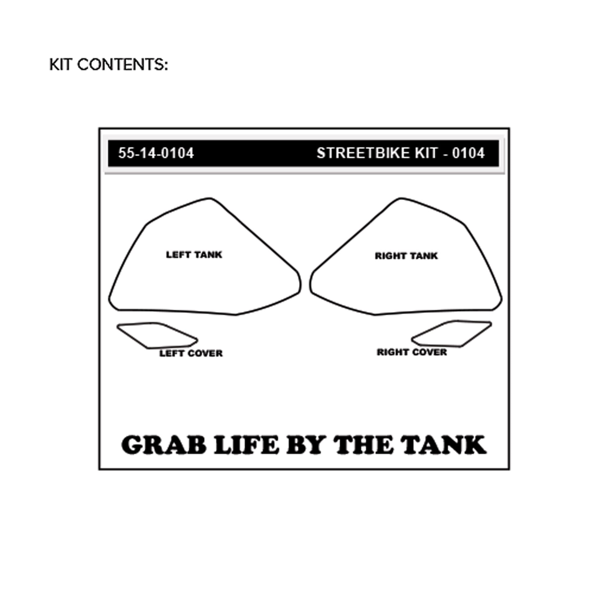Stomgrip Traktionspad Streetbikes Hybrid Yamaha YZF-R25 Bj. 15-18