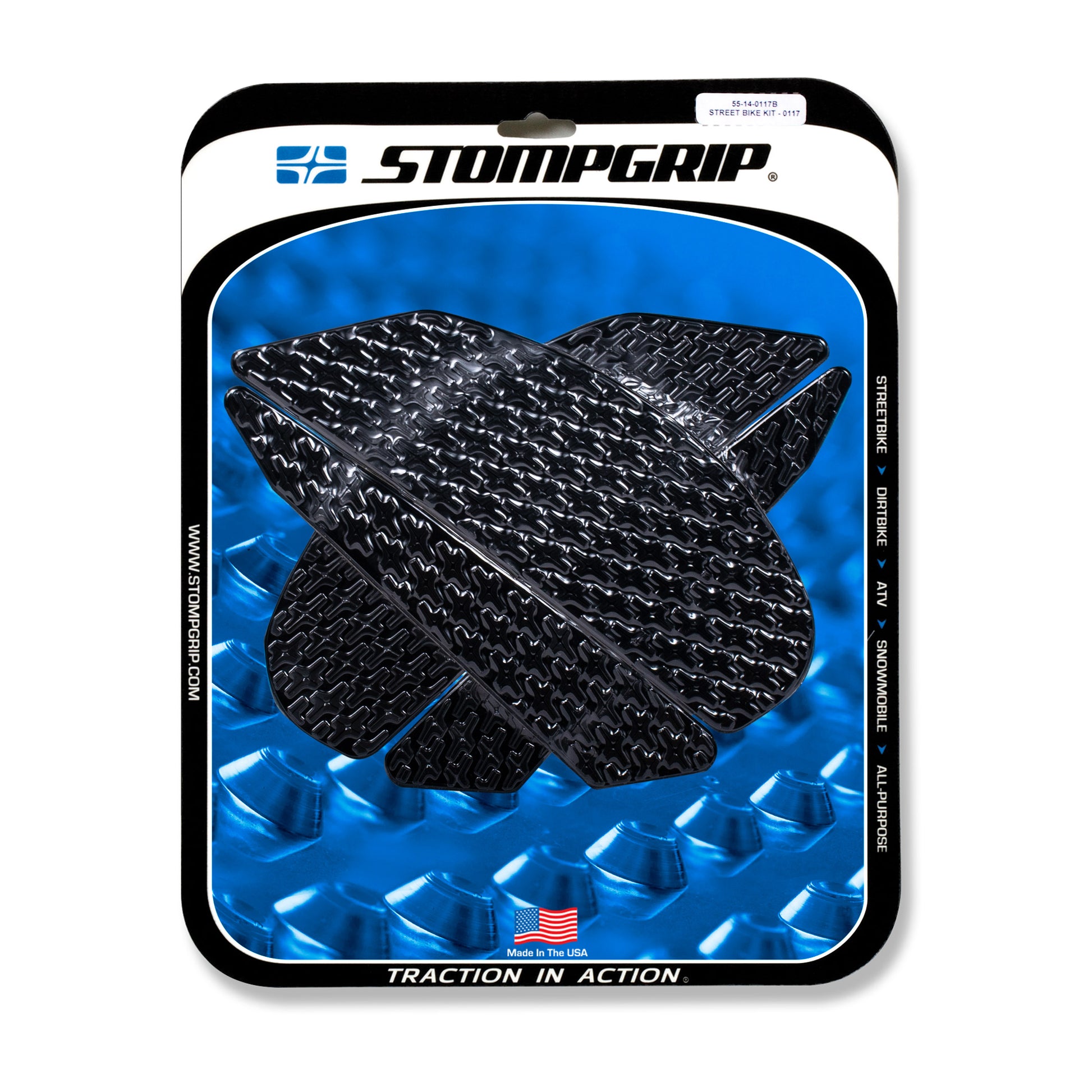 Stomgrip Traktionspad Streetbikes Schwarz Kawasaki Z800 Bj. 13-16