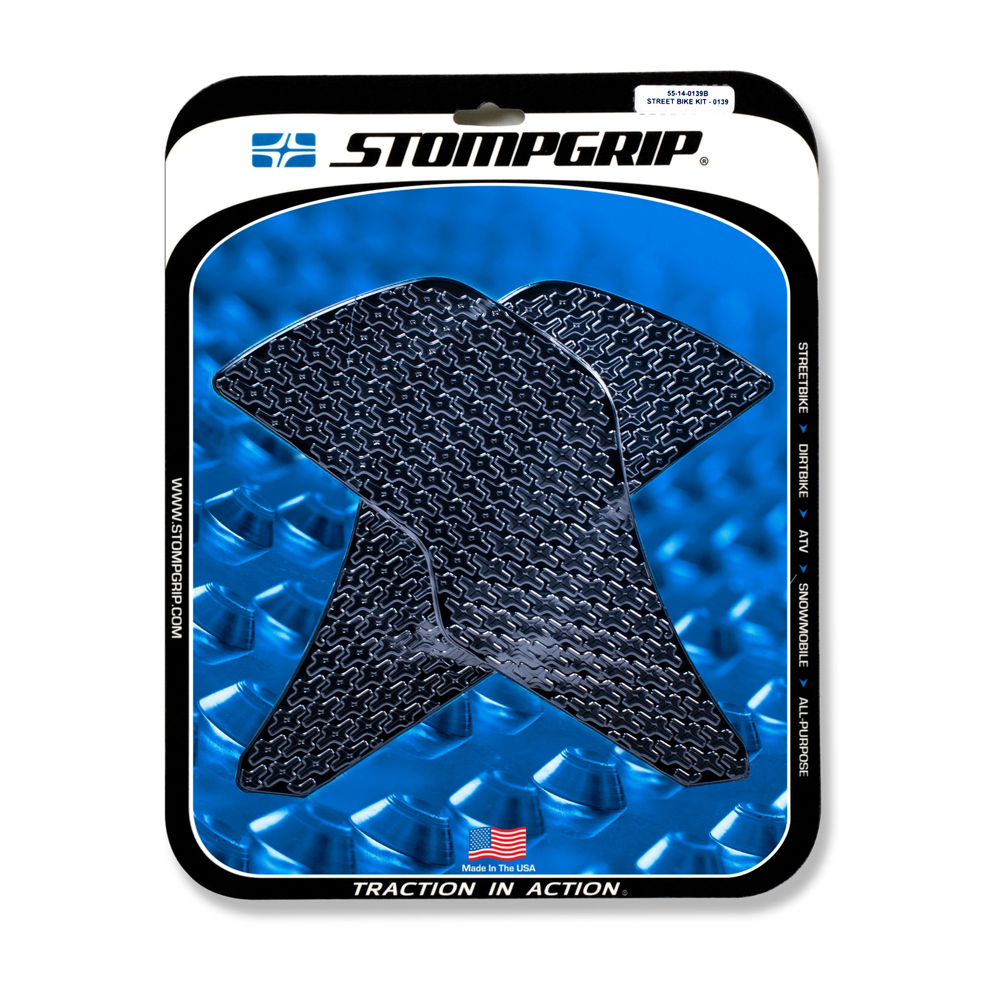 Stomgrip Traktionspad Streetbikes Schwarz Honda MSX125 / Grom Bj. 17-20