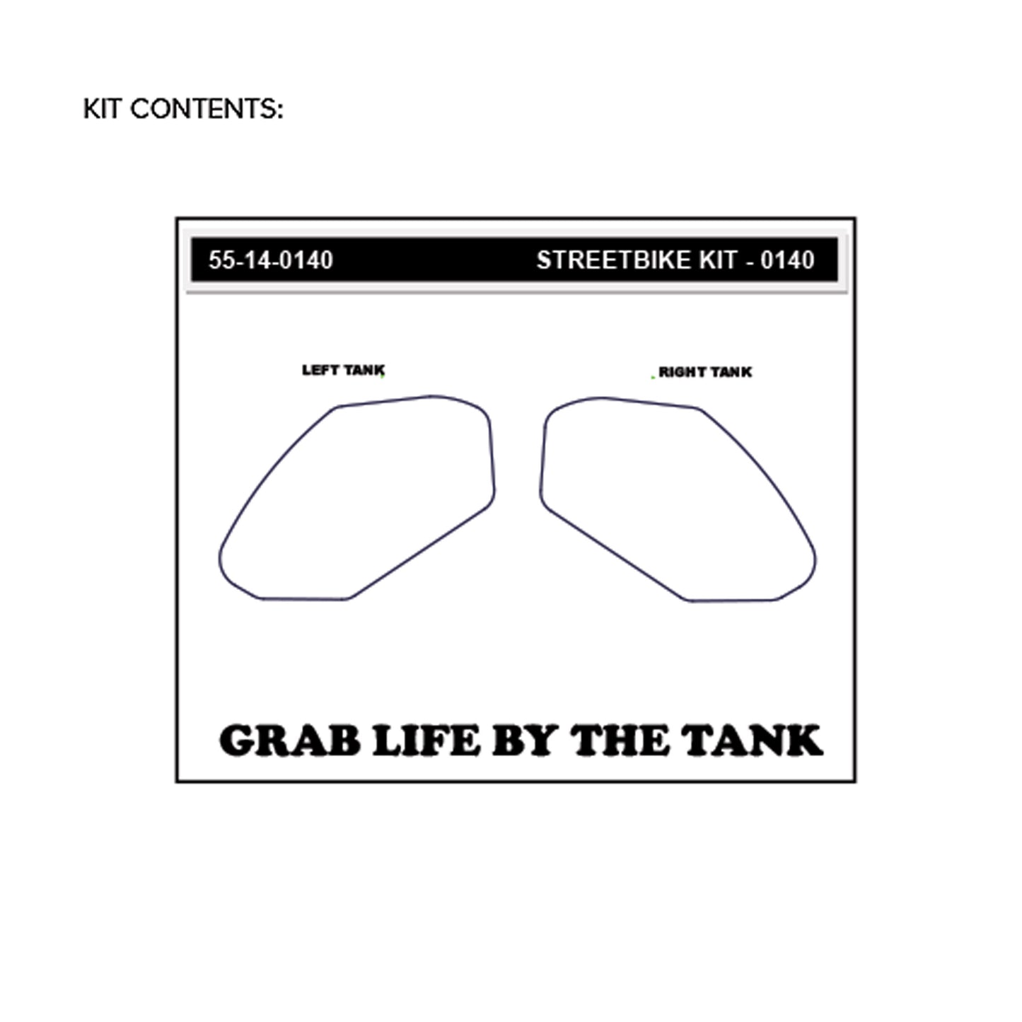 Stomgrip Traktionspad Streetbikes Klar Kawasaki Z400 Bj. 19-22