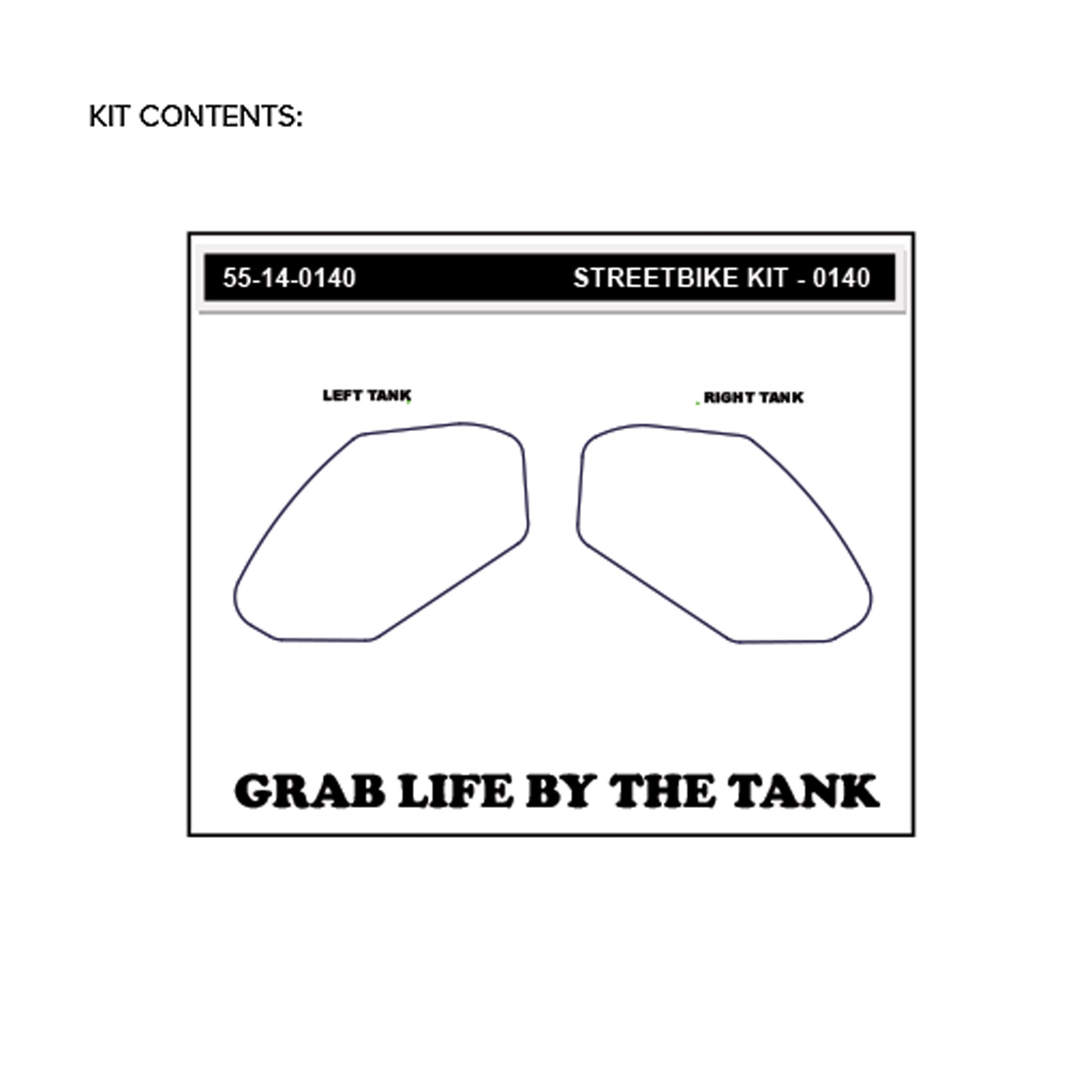 Stomgrip Traktionspad Streetbikes Klar Kawasaki Z400 Bj. 19-22