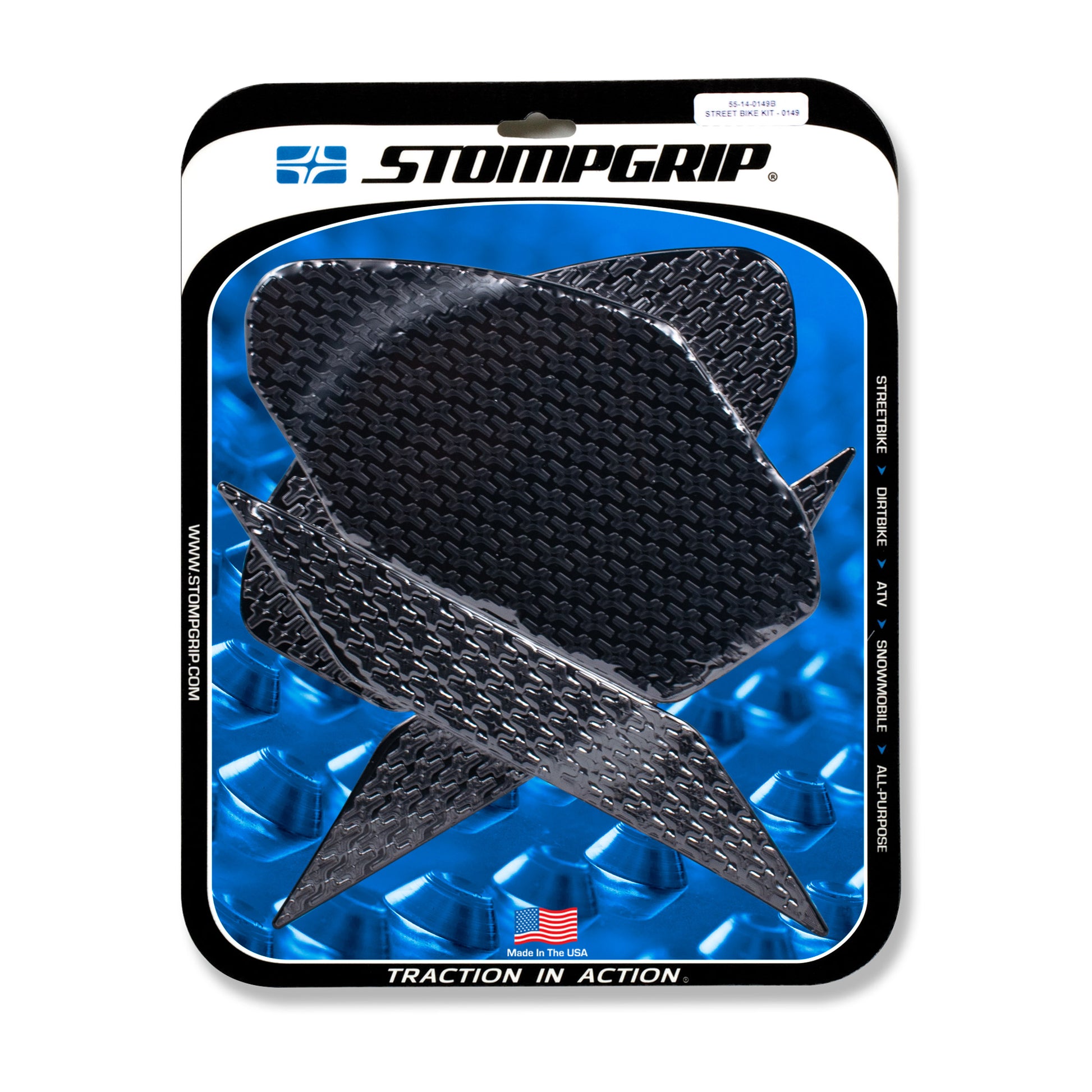 Stomgrip Traktionspad Streetbikes Schwarz Kawasaki Ninja 400 Bj. 18-22