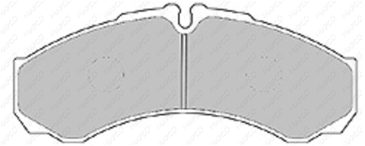 MAPCO Bremsbelagsatz, Scheibenbremse Vorderachse  Hinterachse  6562