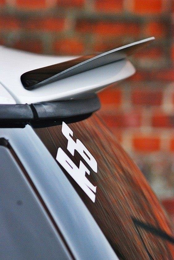 Spoiler CAP für MINI COOPER R56  schwarz Hochglanz