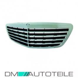 Mercedes S-Klasse W221 Kühlergrill nicht für AMG E63 Chrom Schwarz-nicht für Distronic 09-13