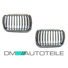 Designgrill Set Chrom passend für BMW E36 Bj. 91-96
