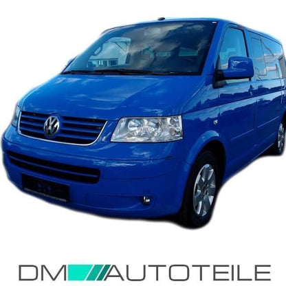 Scheinwerfer Links passt für VW T5 Multivan Transporter H7/H1 Chrom Klarglas