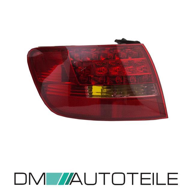 SET Audi A6 4F LED Avant Rückleuchte Links Außen Rot/Weiß Bj 04-08+Birnen