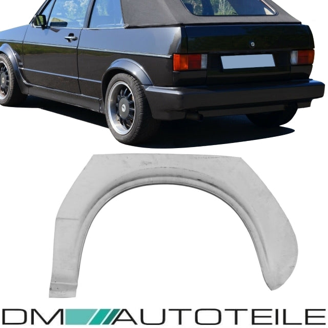 Reparaturblech Radlauf Kotflügel hinten Links passt für VW Golf 1 Cabrio Jetta