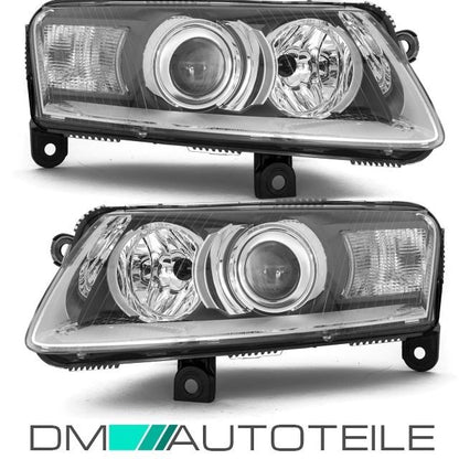 Set Audi A6 4F Bi-Xenon Scheinwerfer rechts&links D2S Bj 04-08 +Tagfahrlicht ohne Kurvenlicht