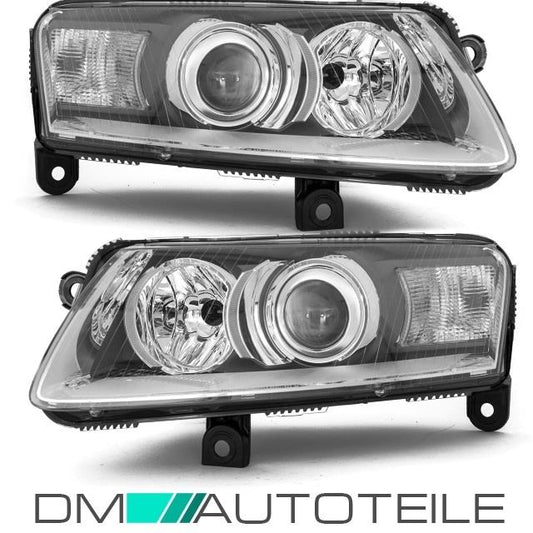 Set Audi A6 4F Bi-Xenon Scheinwerfer rechts&links D2S Bj 04-08 +Tagfahrlicht ohne Kurvenlicht