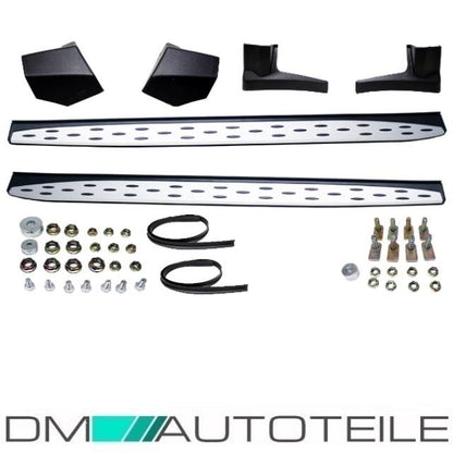 Satz Kia Sportage QL Trittbretter Schweller Aluminium Ansatz 06/2015>