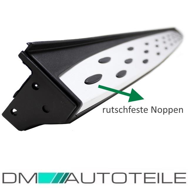 Satz Kia Sportage QL Trittbretter Schweller Aluminium Ansatz 06/2015>