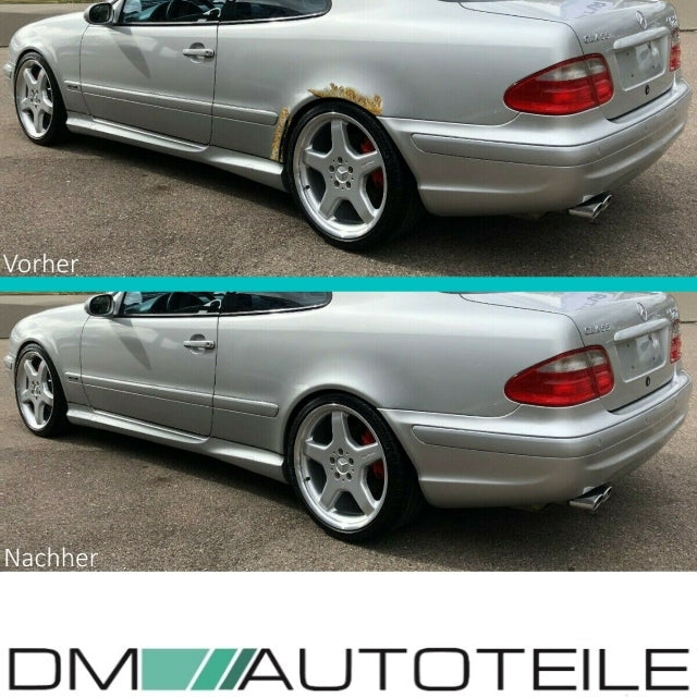 Radlauf Reparaturblech hinten SET Links & Rechts verzinkt passt für Mercedes CLK W208 97-03