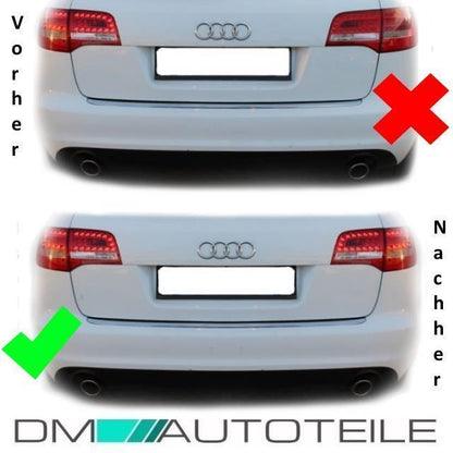 SET Audi A6 4F2-Avant LED Rückleuchte rechts Rot-Weiß außenteil Bj 08-10 +Birnen