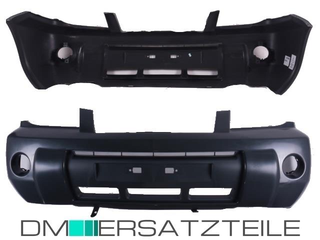 Nissan X-Trail T30 Stoßstange vorne Bj 05-07 für Nebelscheinwerfer vorb. Schwarz
