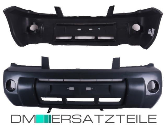 Nissan X-Trail T30 Stoßstange vorne Bj 05-07 für Nebelscheinwerfer vorb. Schwarz