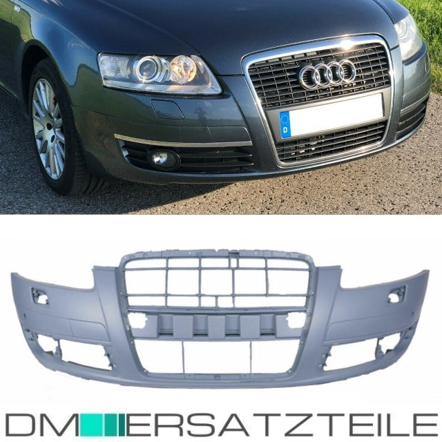 Audi A6 4F Stoßstange vorne Bj 04-08 für PDC/SRA grundiert Limousine Avant