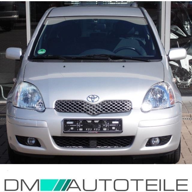 Toyota Yaris Stoßstange vorne Bj 03-05 grundiert mit Löcher für Nebelscheinwerfer