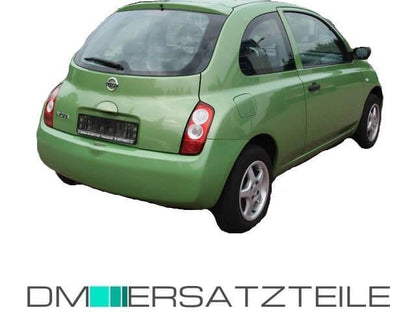 Nissan Micra K12 Heckstoßstange ab Bj 02-05 schwarz-grundiert ohne PDC