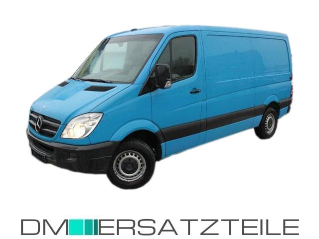 Mercedes Sprinter W906 Stoßstange ab Bj 06-13 Schwarz ohne PDC für Nebelscheinwerfer