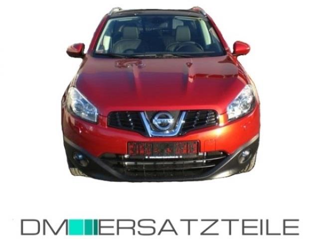 Nissan Qashqai Stoßstange vorne Bj 06-10 schwarz glatt für SRA und Nebelscheinwerfer