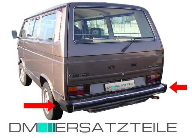 2x für VW T2 T3 Stoßstangenecke Satz Stoßstangen Ecke Vorne Hinten Set schwarz