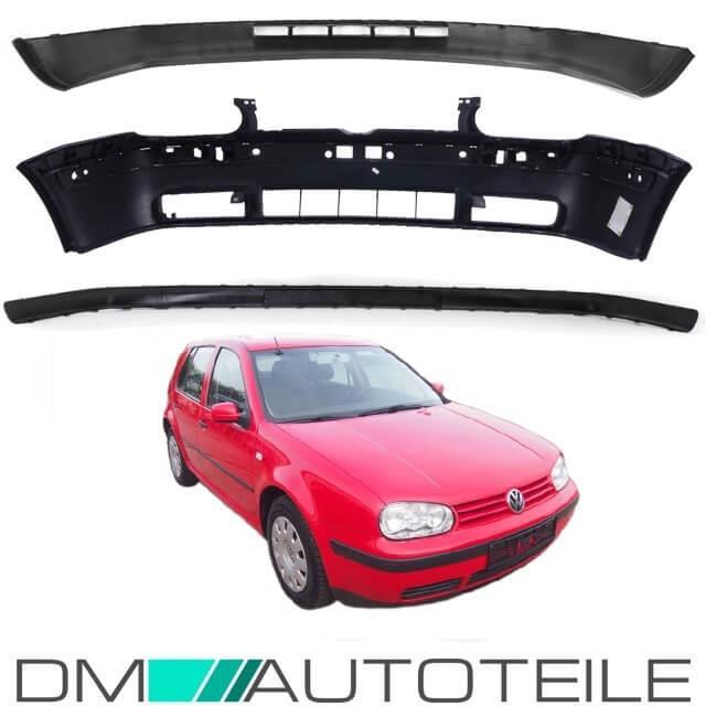 3tlg. Stoßstange Vorne +Spoiler +Leiste passt für VW Golf 4 IV EU Ware PREMIUM