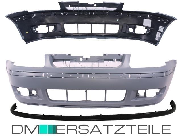 SET Stoßstange vorne grundiert +Leiste für VW Polo 6N 6N2 ab 1999-2001 EU-WARE